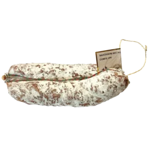 Saucisson pur porc et viande de porc au comté, 150g, saucisson fromage