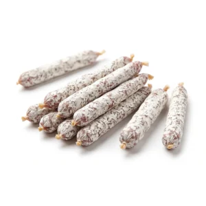 Photo des saucissons mini apéro crayon en 3 parfums : nature, noisette ou fromage de chèvre