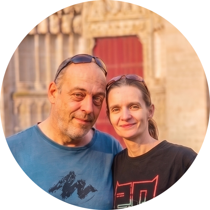 portrait rond amandine et luca dirigeants la route des saveurs